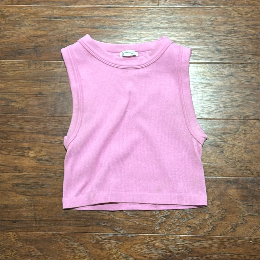 Zara Pink Crop Tank Top